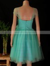 Tulle A-line Sweetheart Knee-length Ruffles Bridesmaid Dresses #PDS02017854