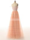 Tulle A-line Sweetheart Floor-length Sashes / Ribbons Bridesmaid Dresses #PDS02017528