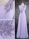 Chiffon A-line One Shoulder Floor-length Beading Bridesmaid Dresses #PDS02017584