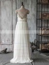 Sweetheart Ivory Chiffon Tulle and Beading Straps Coolest Wedding Dress #PDS00021415