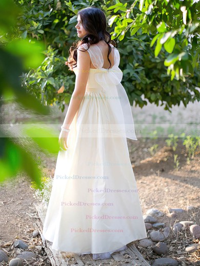 Princess Ivory Taffeta Sweetheart with Bow Affordable Wedding Dresses #PDS00021279