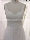 Original Sweetheart Appliques Lace White Tulle Court Train Wedding Dresses #PDS00021355