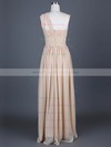 Chiffon A-line One Shoulder Floor-length Ruffles Bridesmaid Dresses #PDS01012386