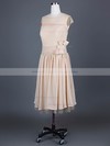 Chiffon A-line Scoop Neck Knee-length Ruffles Bridesmaid Dresses #PDS01012388