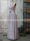 Lavender Chiffon with Ruffles Promotion Halter Bridesmaid Dress #PDS01012399