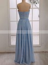 Chiffon Ruffles Floor-length Prettiest Light Sky Blue Bridesmaid Dresses #PDS01012415