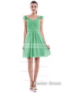 Fashion Sweetheart Watermelon Ruffles Chiffon Short/Mini Bridesmaid Dress #PDS01012426