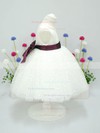 Ivory Scoop Neck Nice Tulle Taffeta Sashes/Ribbons Ankle-length Flower Girl Dress #PDS01031827