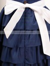Best Scoop Neck Tiered Chiffon Sashes/Ribbons Royal Blue Ankle-length Flower Girl Dress #PDS01031836