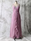 Floor-length Chiffon Tulle with Beading V-neck Cheap Mother of the Bride Dresses #PDS01021586