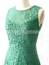 Fashion Short/Mini Green Lace Open Back Scoop Neck Mother of the Bride Dress #PDS01021615