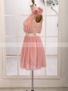 Chiffon with Flower(s) Short/Mini One Shoulder Cute Bridesmaid Dresses #PDS01012472