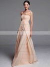 Sheath/Column Chiffon with Flower(s) Sweetheart Designer Bridesmaid Dresses #PDS01012489