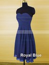 Amazing Sweetheart Grape Chiffon with Ruffles A-line Bridesmaid Dresses #PDS01012500