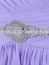 Lavender Designer Chiffon Crystal Detailing Knee-length Bridesmaid Dresses #PDS01012555