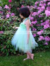 Fashion Empire Tulle Ruffles Knee-length Halter Flower Girl Dresses #PDS01031856