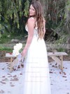 Simple Sweetheart White Tulle Ruffles Princess Wedding Dresses #PDS00021434