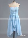 Good Asymmetrical Sweetheart Ruffles Lavender Chiffon Bridesmaid Dress #PDS01012145
