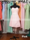 Hot Sweetheart Watermelon Chiffon Ruffles Knee-length Bridesmaid Dress #PDS01012179