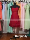 Hot Sweetheart Watermelon Chiffon Ruffles Knee-length Bridesmaid Dress #PDS01012179