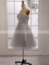 Sparkly Sweetheart Tulle Sequined Knee-length Bridesmaid Dress #PDS01012186