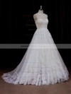 Sweep Train Ivory Tulle Beading Sweetheart Beautiful Wedding Dresses #PDS00021641