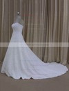 Gorgeous Sweetheart Ivory Tulle Appliques Lace Court Train Wedding Dress #PDS00021773