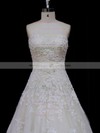 Beautiful Princess Sweetheart Sashes / Ribbons Ivory Tulle Wedding Dress #PDS00021797