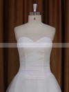 Ball Gown Ivory Tulle Appliques Lace Chapel Train Wedding Dress #PDS00021813