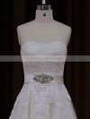 Court Train Ivory Beautiful Tulle Appliques Lace A-line Wedding Dress #PDS00021815