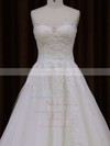 Sweetheart Tulle with Appliques Lace Popular Ivory Court Train Wedding Dress #PDS00021855