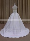 Classic Ivory Taffeta Sashes/Ribbons Sweetheart Ball Gown Wedding Dresses #PDS00021977