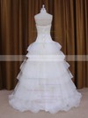 Floor-length Wholesale Tulle Appliques Lace Sweetheart White Wedding Dress #PDS00021980
