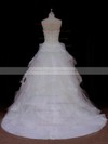 Ivory Tulle Princess Appliques Lace Sweetheart New Style Wedding Dresses #PDS00021988