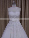 Fashion Floor-length Tulle Appliques Lace Sweetheart Ivory Wedding Dresses #PDS00022045