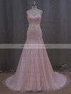 New Arrival Sweetheart Tulle Beading Ivory Trumpet/Mermaid Wedding Dresses #PDS00022073