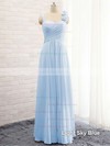 A-line Sweetheart Lavender Chiffon with Flower(s) Cheap Bridesmaid Dresses #PDS01012735