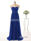 Affordable Sweetheart Chiffon with Ruffles Sweep Train Bridesmaid Dresses #PDS01012738