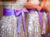 Sparkly Sequined Sashes / Ribbons Sweetheart Short/Mini Bridesmaid Dress #PDS01012775