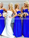 Sweetheart Chiffon Ruffles Perfect Empire Royal Blue Bridesmaid Dresses #PDS01012809