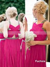Floor-length Chiffon A-line with Beading Popular Bridesmaid Dresses #PDS01012814
