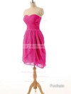 Sweetheart Ruffles Chiffon Fashion Short/Mini Lavender Bridesmaid Dress #PDS01012825