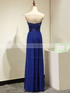 A-line Chiffon Sashes / Ribbons Discounted Royal Blue Strapless Bridesmaid Dresses #PDS01012875