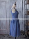 V-neck Chiffon Ruched Popular Knee-length Bridesmaid Dress #PDS01012881