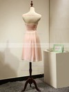 Sweetheart Chiffon Ruched Original Pink Short/Mini Bridesmaid Dress #PDS01012884