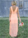 Asymmetrical A-line Scoop Neck Chiffon Appliques Lace Different Bridesmaid Dresses #PDS01012899