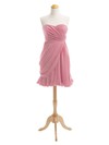 Short/Mini Sheath/Column Sweetheart Ruffles Chiffon Boutique Bridesmaid Dresses #PDS01012919