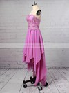 A-line Sweetheart Chiffon with Lace Asymmetrical Classy Bridesmaid Dresses #PDS01012923