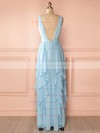 A-line Floor-length Chiffon Sashes / Ribbons Amazing V-neck Bridesmaid Dresses #PDS01012942