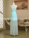 Original Sheath/Column Ruffles Satin Chiffon Strapless Asymmetrical Bridesmaid Dress #PDS01012949